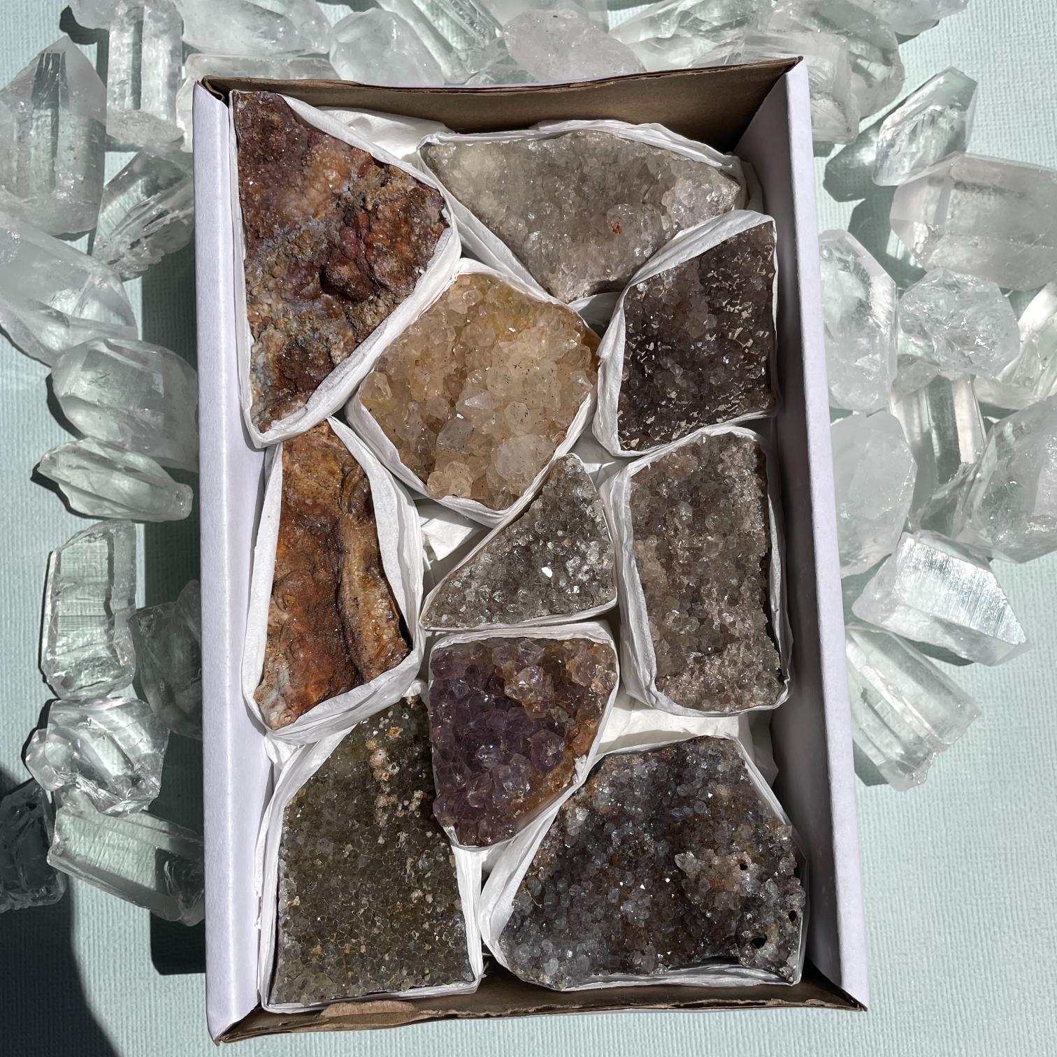 Druzy Quartz Cluster Tray - Small Druzy Quartz Cluster Tray - Small